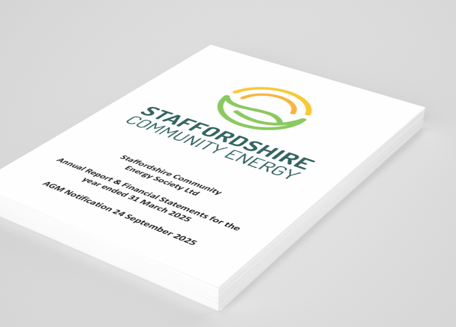 Staffordshire Community Energy publishes Annual Report and Accounts 2025